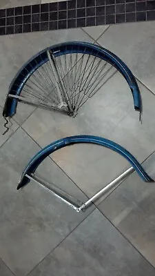 Vintage Columbian Bicycle 1940's Balloon Girl Grill Fenders With Skirt Guard • $160