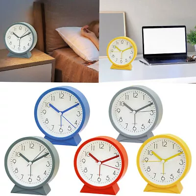 Bedside Clocks Battery Silent Small Quartz Alarm Clock Snooze Student Simplicity • $13.99