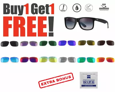 $29.99 • Buy 2 X Polarized Replacement Lenses For Ray-Ban New Justin 4165 Sunglasses 54mm
