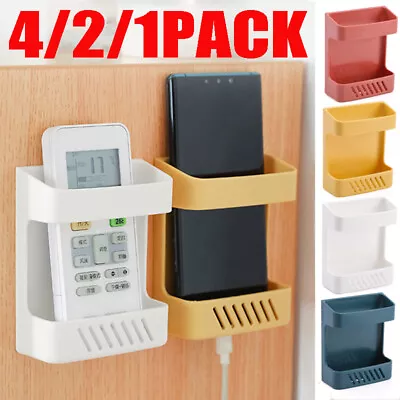 $3.51 • Buy Self Adhesive Wall Mounted Organizer Remote Control Mobile Phone Charging Holder