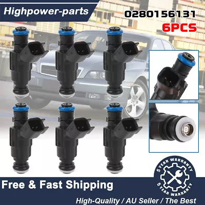 0280156131 6x Fuel Injectors For Holden Commodore VE VZ 3.6 V6 Captiva 3.2 WE WL • $43.50