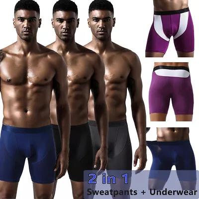 4 Pack Men Ultra Soft Mesh Quick Dry Sports Underwear Breathable Boxer Briefs US • $9.99