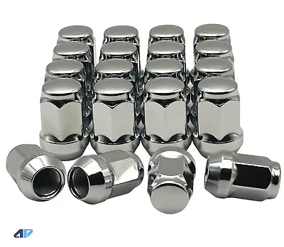 24 Acorn Lug Nuts Chrome Bulge 12x1.5   3/4” Hex M12x1.5 Thread Chrome Acorn • $22.99