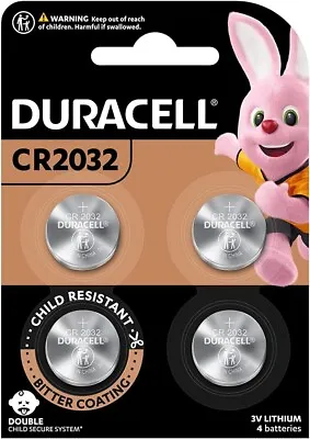 Duracell 3V Lithium Coin 2032 Batteries 4pk New & Sealed • $8.25