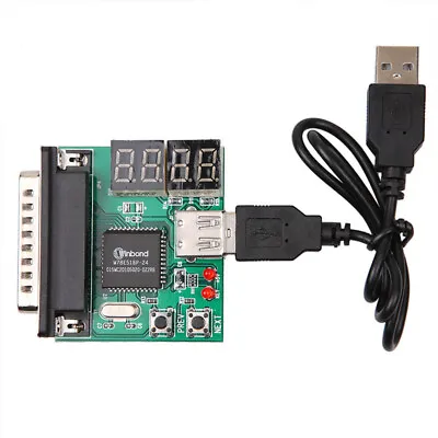 4-Digit Powerful PC Analyzer Diagnostic Motherboard Tester USB Post Test Card Us • $11.68