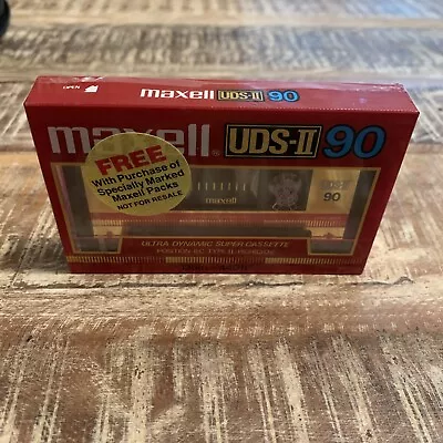 NEW MAXELL UDS II 90 Vintage Audio Cassette Blank Tape Sealed Type II High CrO2 • $14