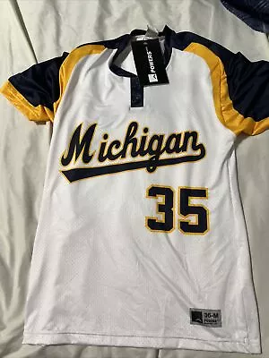 Michigan Wolverines 2 Button Softball Jersey Men’s Med 36 • $40