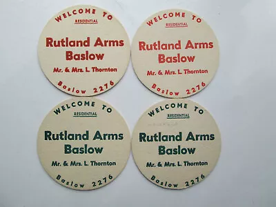 4. Mansfield Brewery / Rutland Arms Baslow Beermats. • £2