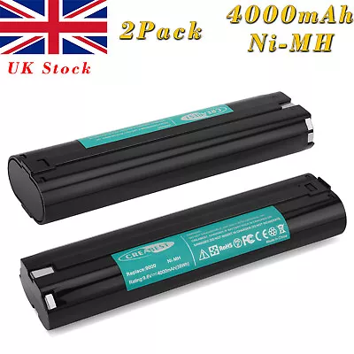 2Pack 9.6V 4.0AH Ni-MH Battery For Makita 9000 9001 9002 9033 6095D 6096D 5090D • £39.91