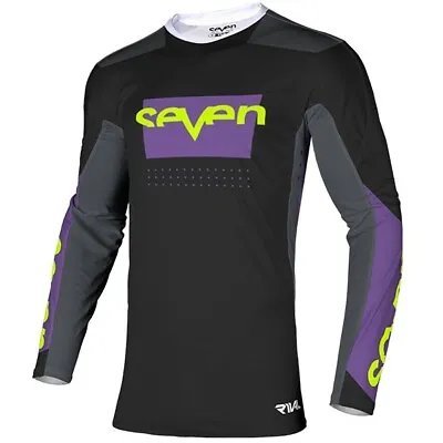 Seven Mx - Rival Division Jersey Black Grey Purple Medium • $29.99