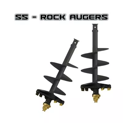 Rock Augers - S5 75mm Square - Skid Steer Track Loaders Excavators  Auger Torque • $1039