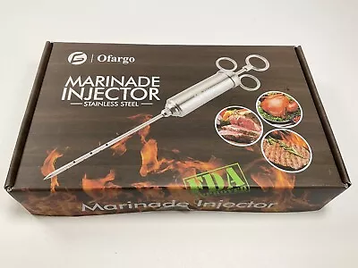 Ofargo Stainless Steel Meat Injector Syringe With 3 Marinade Injector Needles • $33.95