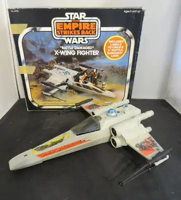 Vintage 1981 Kenner Star Wars Battle Damaged X-Wing Fighter In Box • $199.99