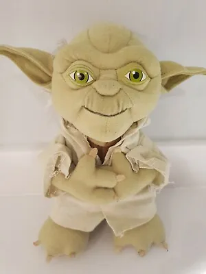 Star Wars Lucasfilm Talking Yoda Soft Toy Plush 9  Vgc • £7.90