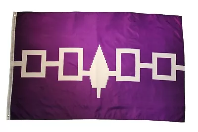 IROQUOIS Purple FIRST NATIONS Large 3' X 5' Feet FLAG BANNER .. New • $10.90