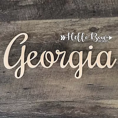 MDF LETTERS 20cm HIGH CUSTOM WORDS NAMES PERSONALISED BABY KIDS NURSERY  • $4.20