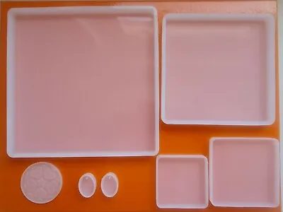 £3.99 • Buy Silicone Epoxy Resin Casting Mold Coaster Square Making Mould Jewellery UK