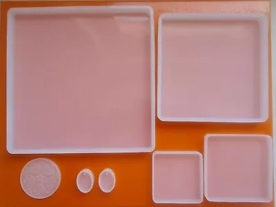 £3.99 • Buy Silicone Epoxy Resin Casting Mold Coaster Square Making Mould Jewellery UK