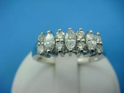 2CT Marquise Lab Created Diamond Women's Engagement Ring 14K White Gold Finish • $49.49