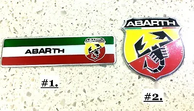 1x Abarth Metal Motorcycle Tank Emblem Badge Logo Decal • $10.99