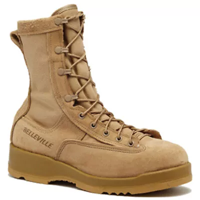 Belleville Tan Combat Boots 790G Waterproof Infantry Military Overstock 13XW • $41.87