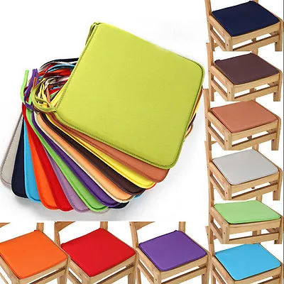 $8.05 • Buy Hot Cushion Office Chair Garden Indoor Dining Seat Pad Tie On Square Foam Pay3