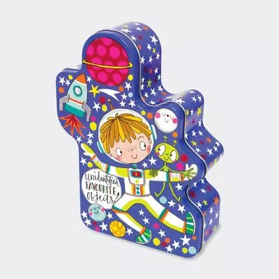 Boys Unidentified Objects Bits & Bobs Astronaut Tin Gift Memories Keepsakes NEW • £8.50