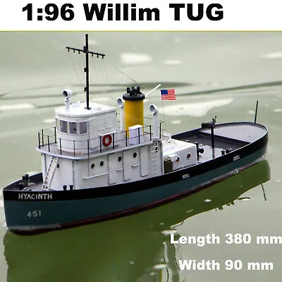 1/96 Scale 308 Mm RC Model Kits Tug Working Boat DIY Adult Model • $88.99