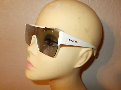 Burberry BE 4291 3007/H White Frame Gray Lenses Sunglasses • $39.99