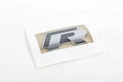 $43.36 • Buy Genuine Oem Vw Golf Mk6 Mk7 R Chrome Black Badge Emblem Trunk 1k8853675k Fxc