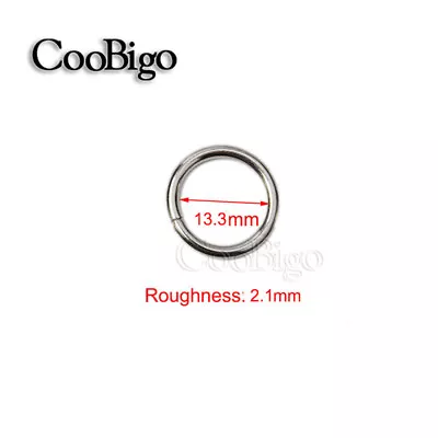 1/2 Dia. Metal Non Welded O Ring For Connection Handbag Belt Dog Collar Strap • $3.49