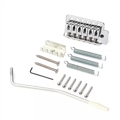 For Fender Stratocaster Strat Electric Guitar Parts Chrome Tremolo Bridge System • $19.09