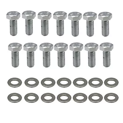 429 460 Valve Cover Bolts Set Big Block Ford  Steel Chrome Hex BB Ford • $13.99