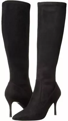 Nine West Calla Pointed Toe Knee High Textile Boots Size 9M • $49.99