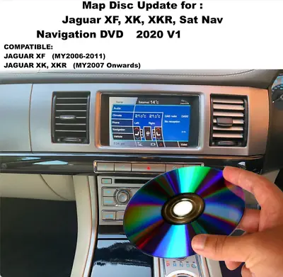 Jaguar XF XK XKR Sat Nav Map DISC Update Navigation -  DVD UK & Europe 2020 • £17.99