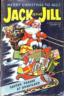 December 1961 Jack And Jill Santas At Parade DisneyLand Christmas Magazine CP11 • $27.99