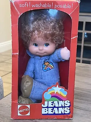 Vintage Mattel Baby Beans Biffy Boy Blue Jeans Doll Box 1974 • $65