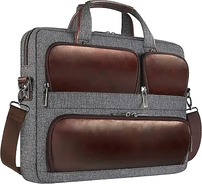 DOMISO 17-17.3 Inch Laptop Sleeve Case Shoulder Briefcase - Multiple Pockets. • £19.99