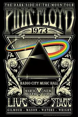 $4.99 • Buy Pink Floyd Reproduction 4  X 6  Mini Concert Poster Free Top Loader  5