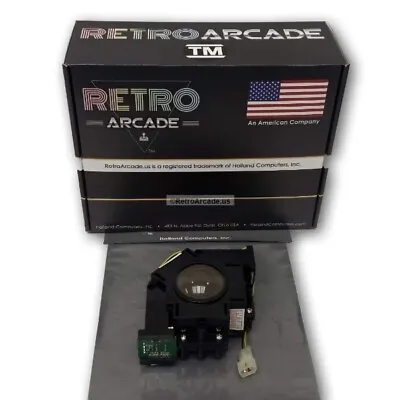 Arcade Game LED Track Ball 2 Inch For Mame + Jamma Translucent W Rotating Colors • $55.95