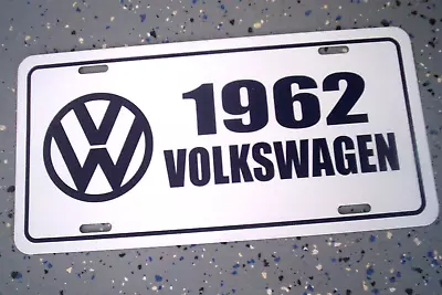 1962  Volkswagen License Plate Car Tag 62  VW  Beetle Bug Bus Type 2 • $19.85