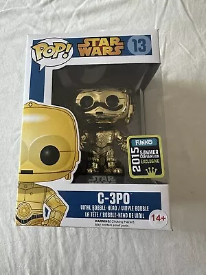 Funko Pop! - Star Wars - #13 C3PO Metallic Bobblehead - 2015 Summer Exclusive • $50