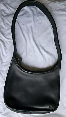 Vintage Coach Ergo Mini Leather Black Shoulder Bag  #9020 (No Hang Tag) • $152