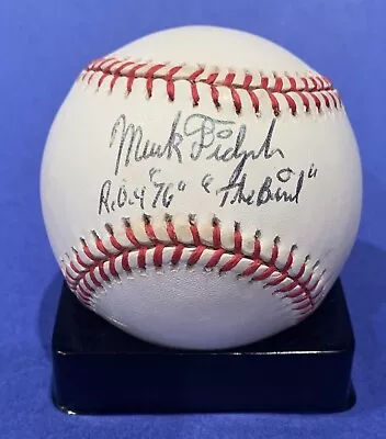 Mark Fidrych Signed Rawlings Baseball JSA COA The Bird ROY 76 Inscribed Tigers • $295