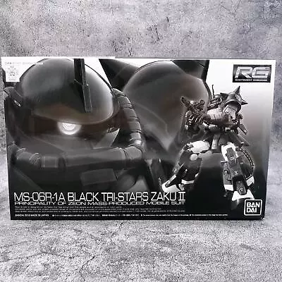 RG 1/144 MS-06R-1A BLACK TRI-STARS ZAKU II Gunpla Premium Bandai Model Kit NEW • $82