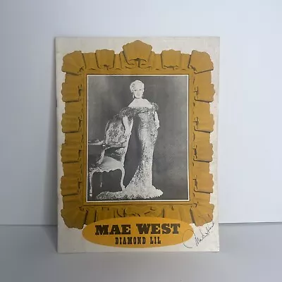 Mae West - Program Signed • $0.99