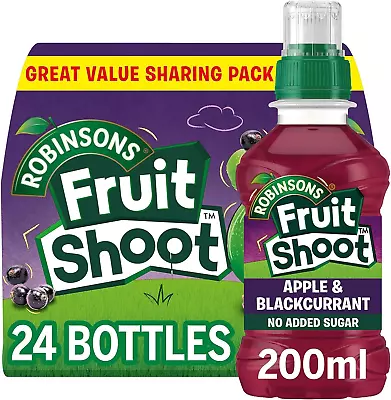 Robinsons Fruit Shoot Apple & Blackcurrant 24 X 200ml PET Bottles • £8.10