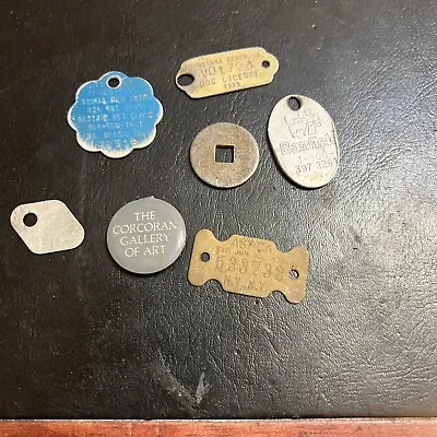 Vintage Lot DOG Cat Pet License Tags ID TAGS License Button • $11.80