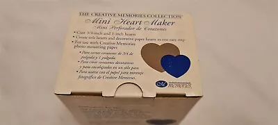 Creative Memories Mini Heart Maker Punch 3/4  & 1  • $8