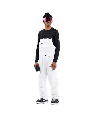 Volcom Roan Bib Overall Men's Snow Pants White Medium • $159